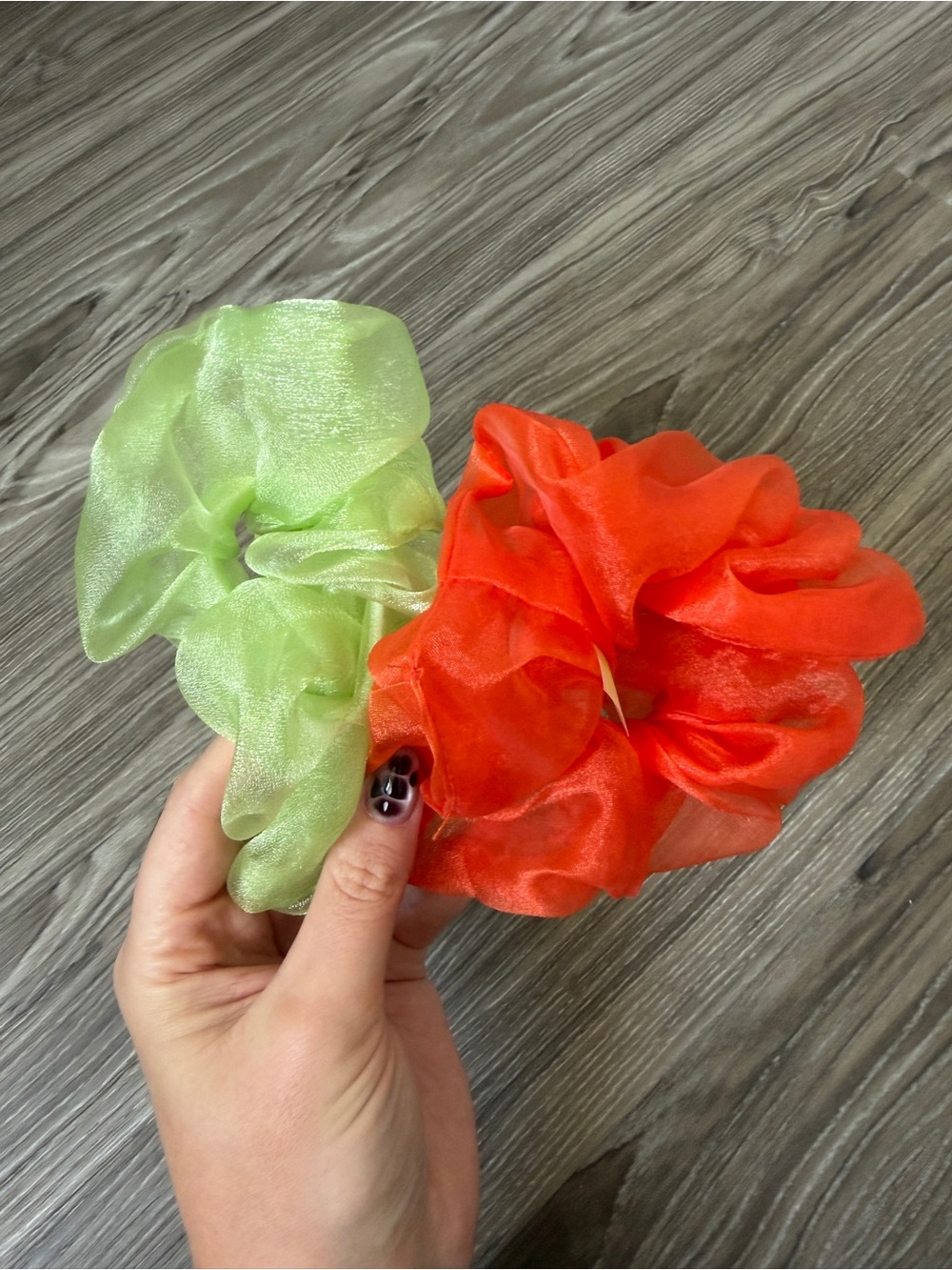 Room Shop Mini Cloud Scrunchie - Set of 2 - organza hair tie